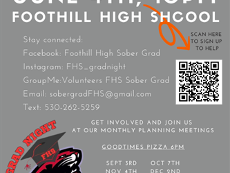 2025 Sober Grad Meeting Dates